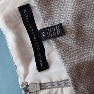 White House Black Market Gray Pencil Skirt